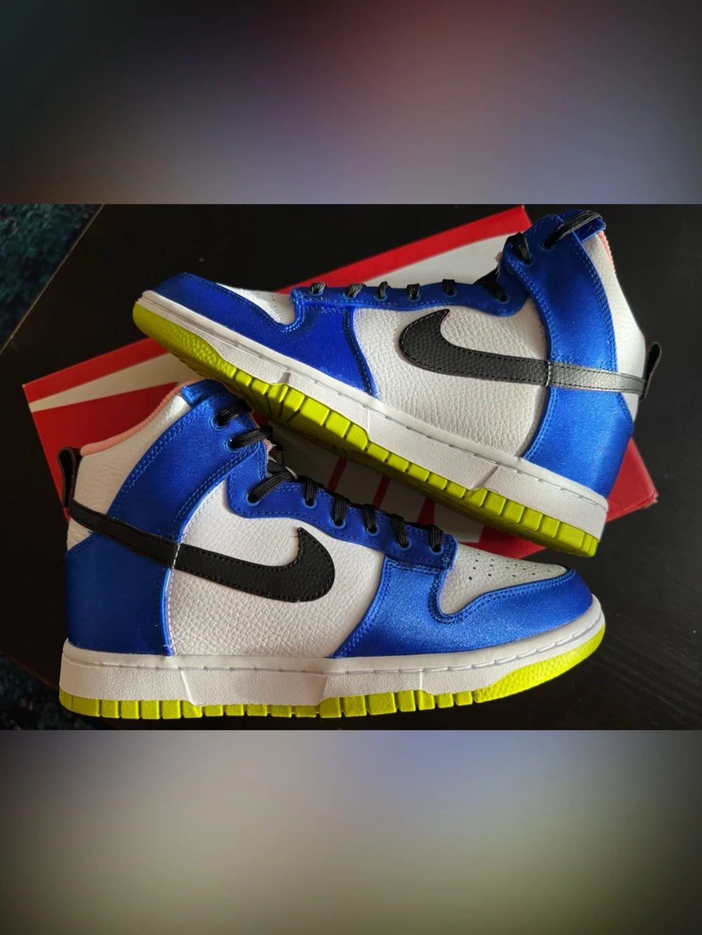 Nike Dunk High Blue Satin (Women’s) Size 7.5W, Brand New.